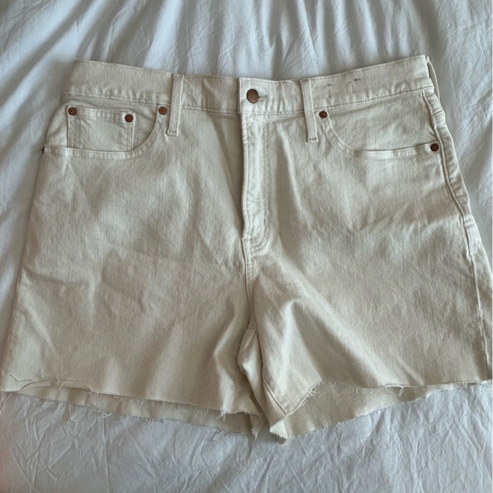 Madewell Cream Shorts